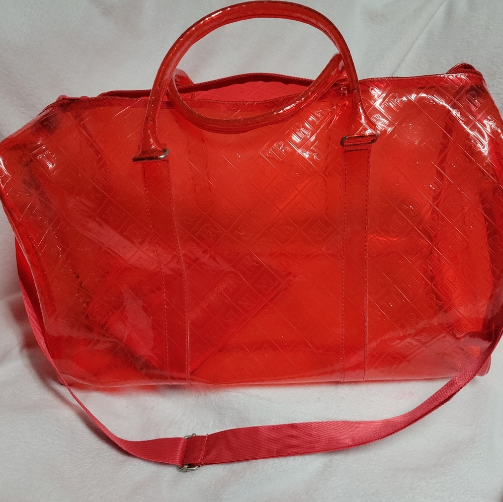 True Religion Red Duffle bag
